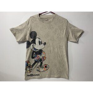 Disney Parks Mickey Through the Years All-Over Print Men's T-Shirt Size M